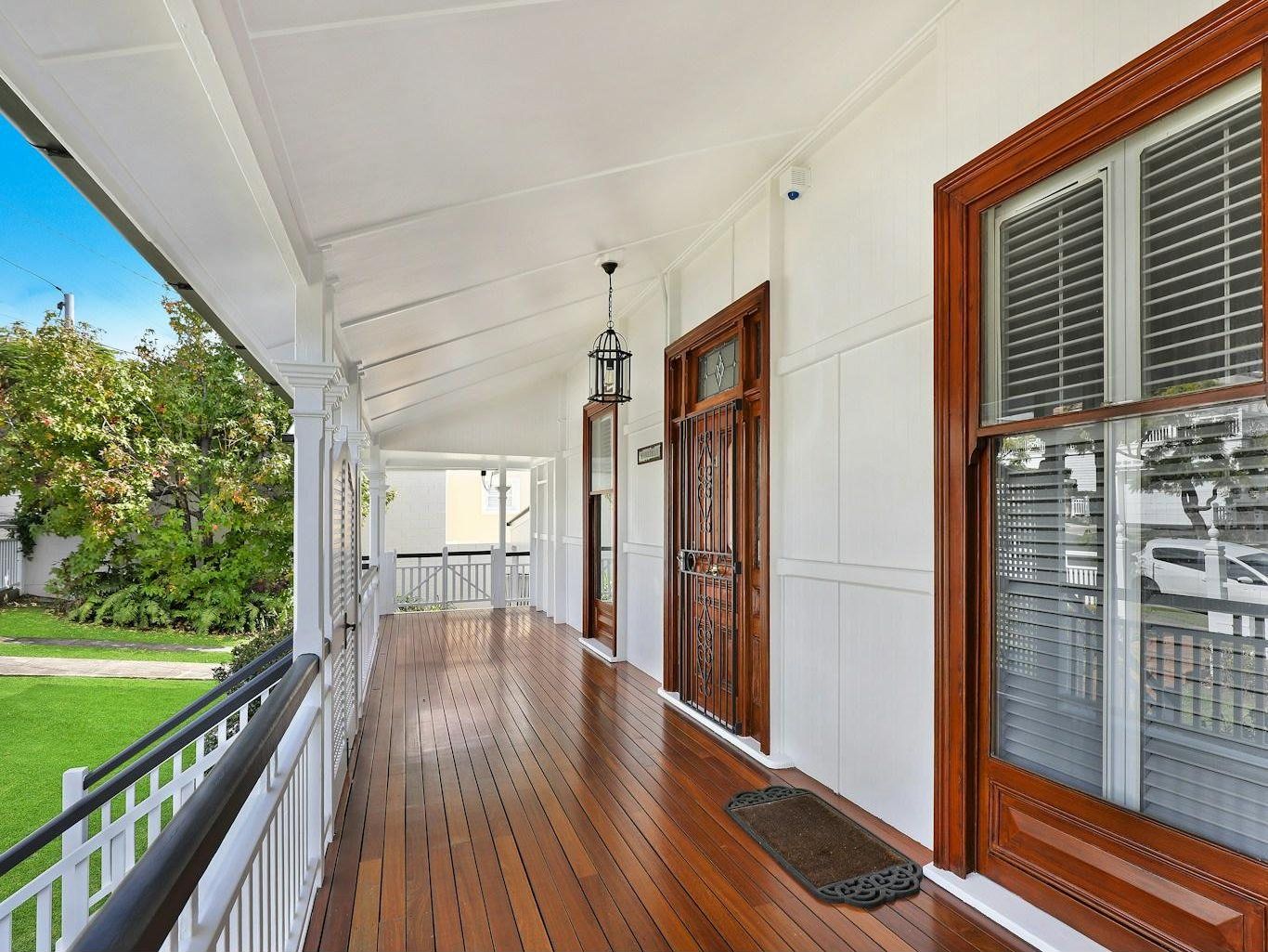Restored timber verandah on a federation-style home